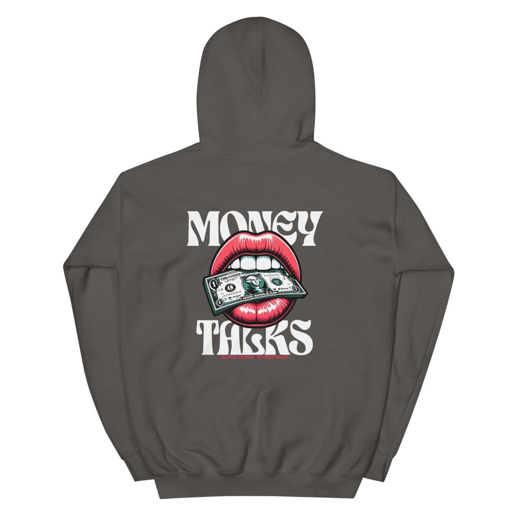 Unisex Hoodie "Money Talks" mit hochwertigem Logo - Stick in Farbe Gold - Streetwear - size_range | Black Ursus