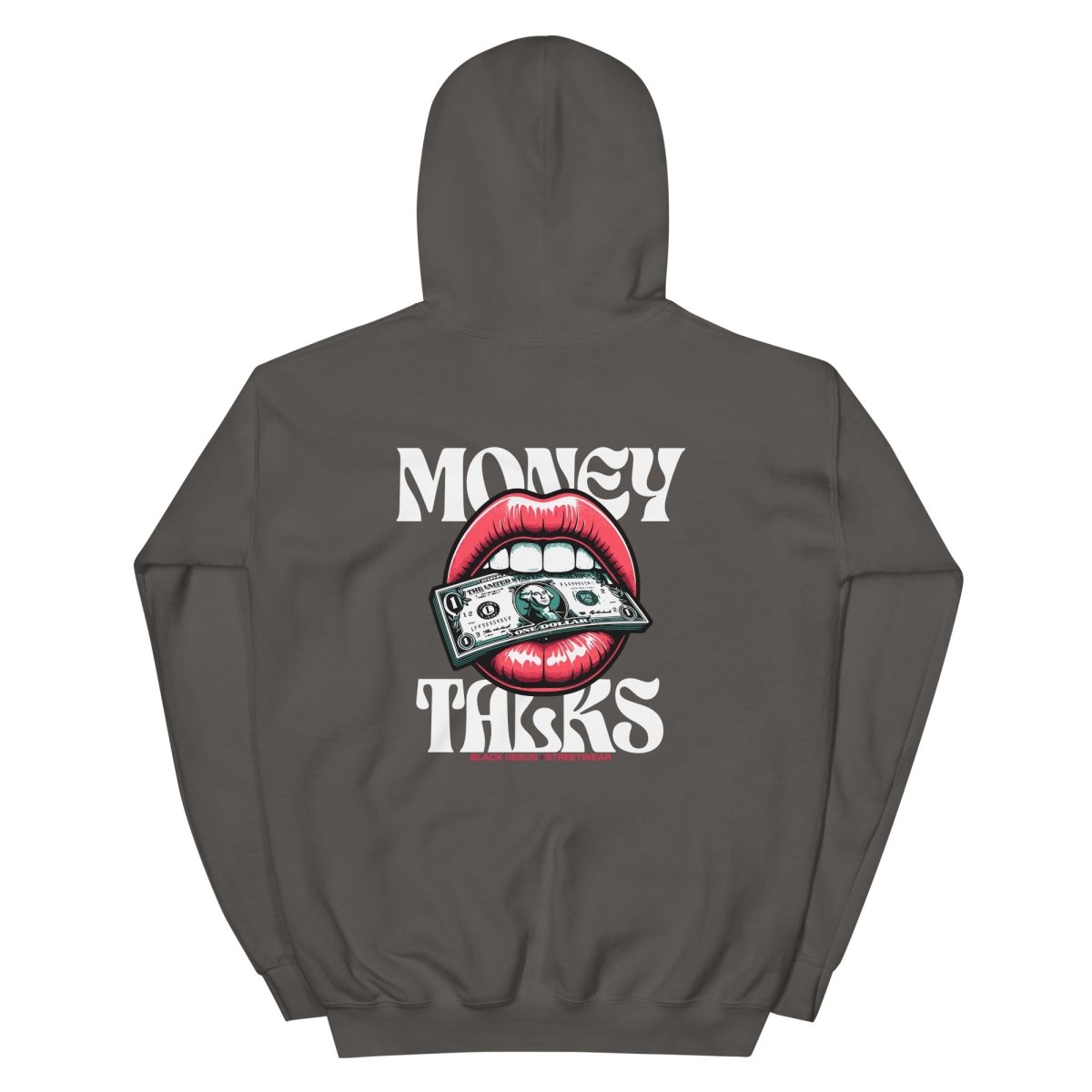 Unisex Hoodie "Money Talks" mit hochwertigem Logo - Stick in Farbe Gold - Streetwear - size_range | Black Ursus