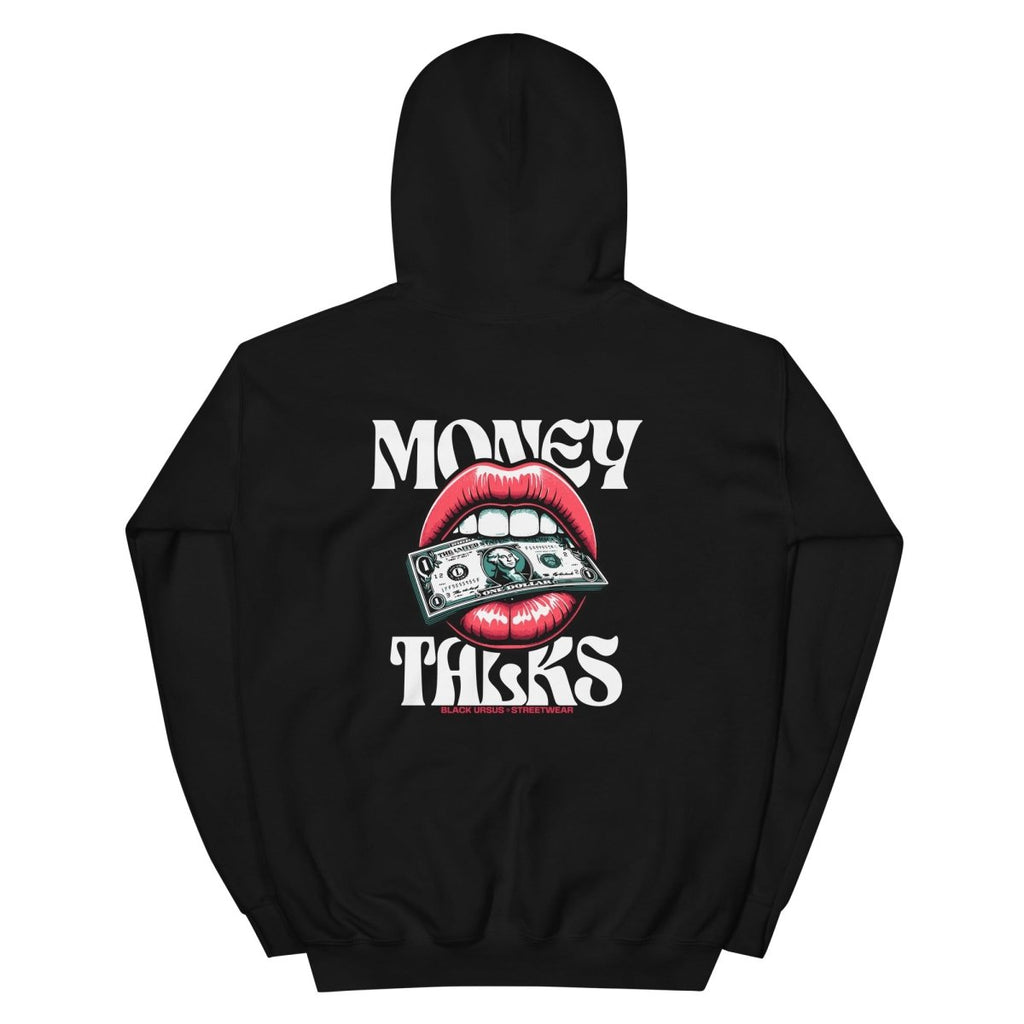Unisex Hoodie "Money Talks" mit hochwertigem Logo - Stick in Farbe Gold - Streetwear - size_range | Black Ursus