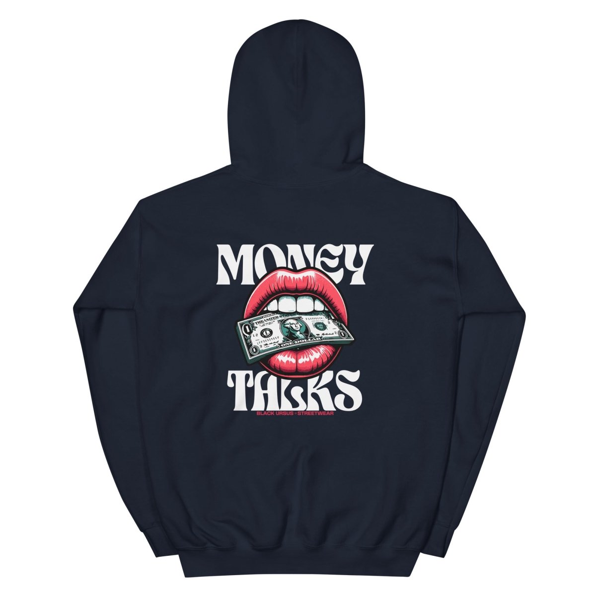 Unisex Hoodie "Money Talks" mit hochwertigem Logo - Stick in Farbe Gold - Streetwear - size_range | Black Ursus