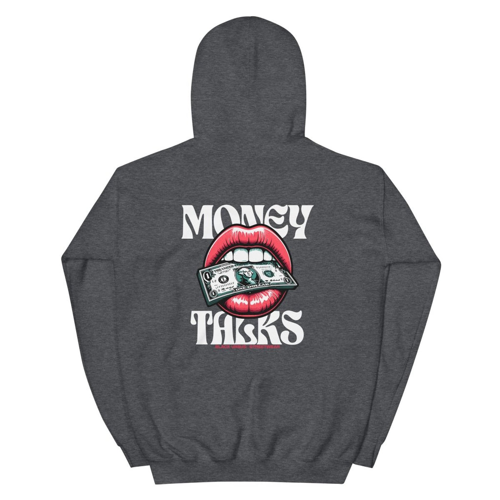 Unisex Hoodie "Money Talks" mit hochwertigem Logo - Stick in Farbe Gold - Streetwear - size_range | Black Ursus