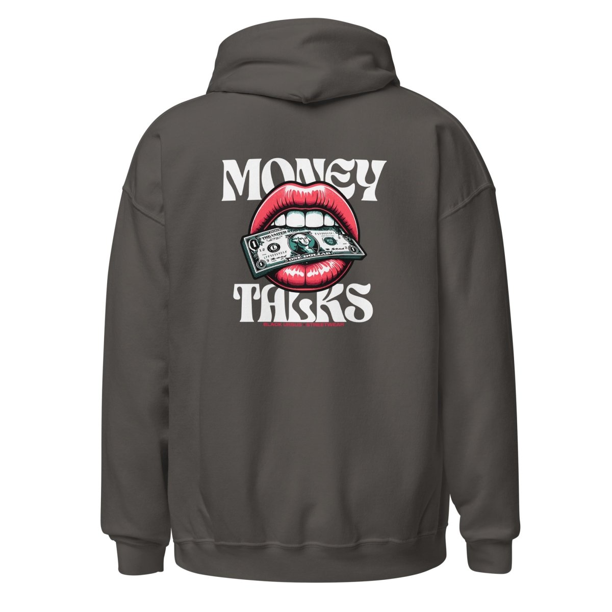 Unisex Hoodie "Money Talks" mit hochwertigem Logo - Stick in Farbe Gold - Streetwear - size_range | Black Ursus