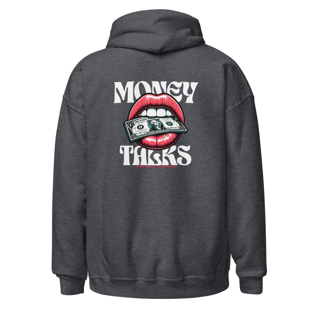 Unisex Hoodie "Money Talks" mit hochwertigem Logo - Stick in Farbe Gold - Streetwear - size_range | Black Ursus