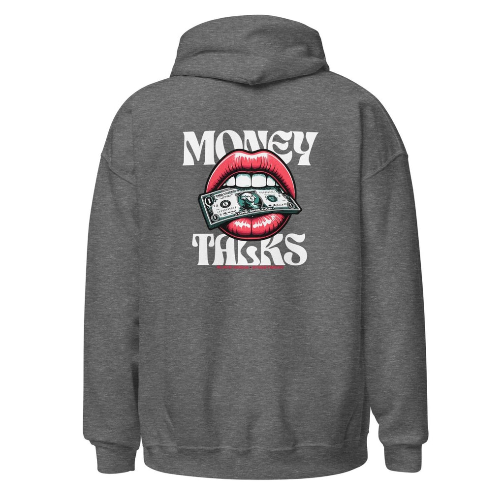 Unisex Hoodie "Money Talks" mit hochwertigem Logo - Stick in Farbe Gold - Streetwear - size_range | Black Ursus