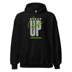 Unisex Hoodie "Never give up" - Streetwear - size_range | Black Ursus