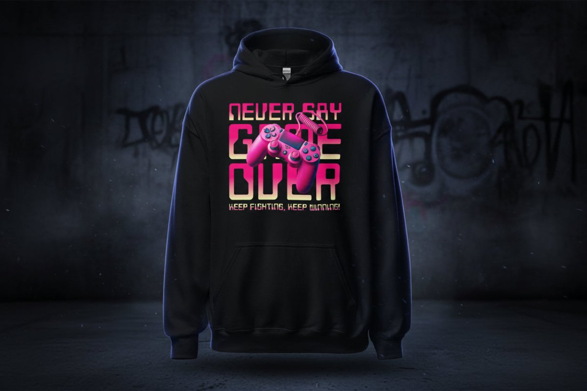 Unisex Hoodie "Never Say" - Black Ursus | Urban Streetwear
