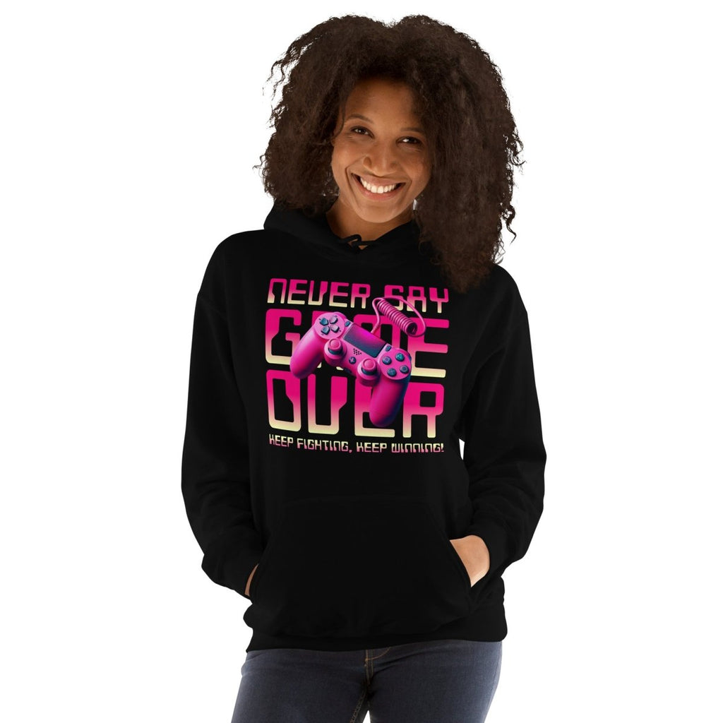 Unisex Hoodie "Never Say" - Black Ursus | Urban Streetwear