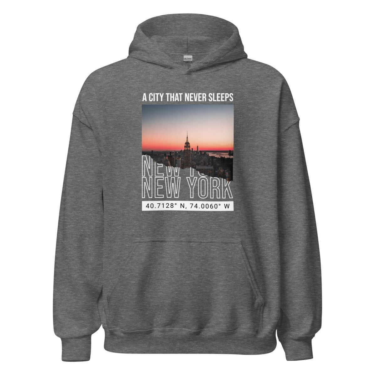 Unisex Hoodie "Never Sleep" - Black Ursus | Urban Streetwear