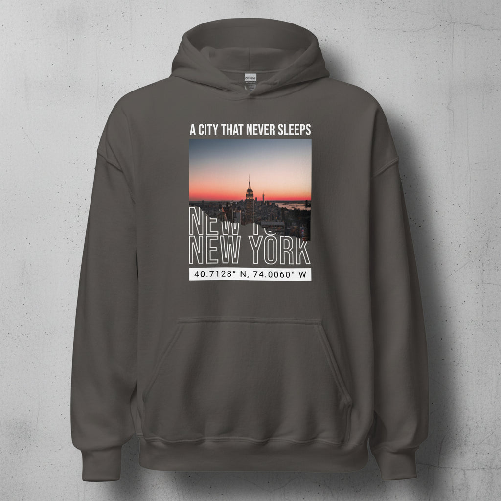Unisex Hoodie "Never Sleep" - Black Ursus | Urban Streetwear