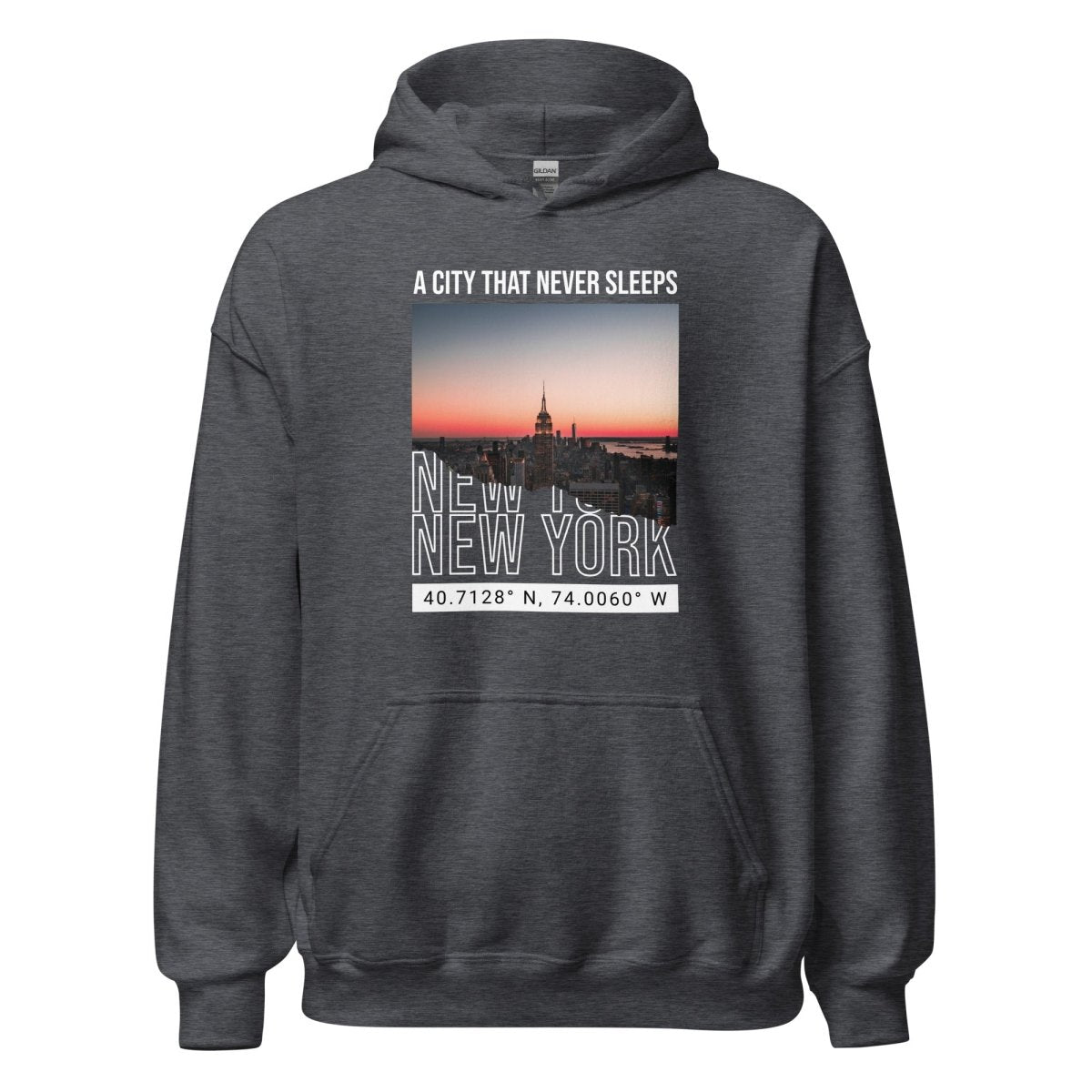 Unisex Hoodie "Never Sleep" - Black Ursus | Urban Streetwear