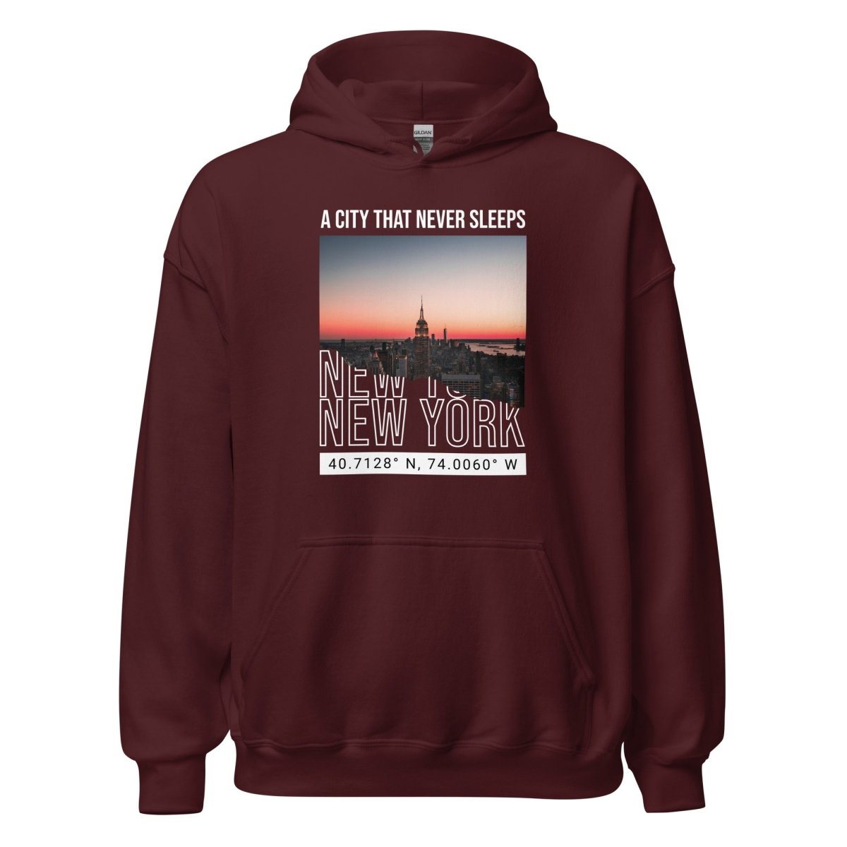 Unisex Hoodie "Never Sleep" - Black Ursus | Urban Streetwear