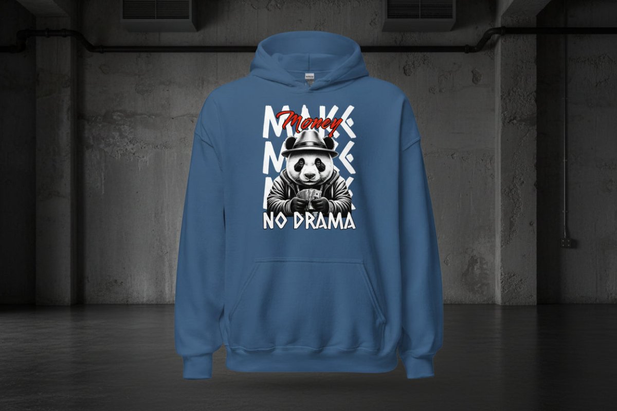 Unisex Hoodie "No Drama" - Black Ursus | Urban Streetwear