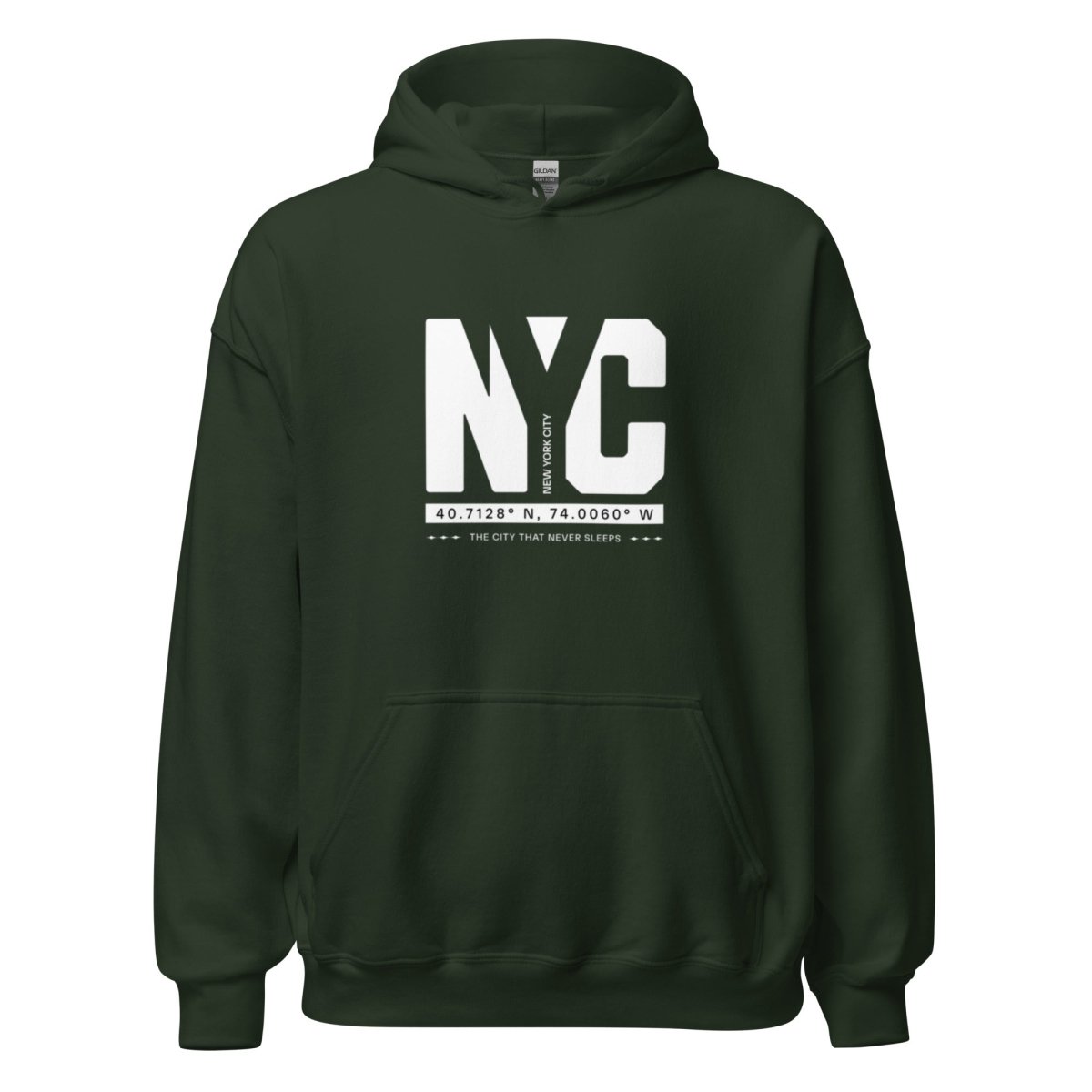 Unisex Hoodie "NYC Essentials" - Streetwear - size_range | Black Ursus