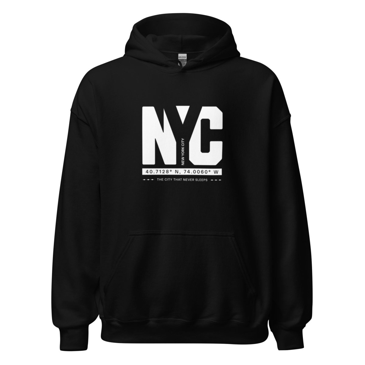 Unisex Hoodie "NYC Essentials" - Streetwear - size_range | Black Ursus
