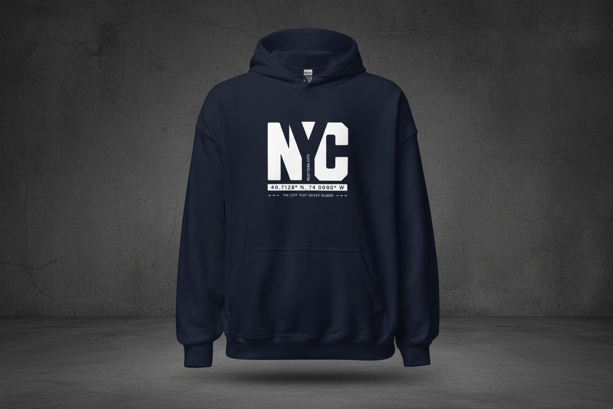 Unisex Hoodie "NYC Essentials" - Streetwear - size_range | Black Ursus
