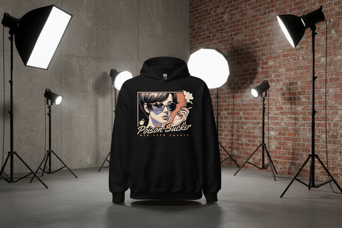 Unisex Hoodie "Poison Sucker" - Black Ursus | Urban Streetwear