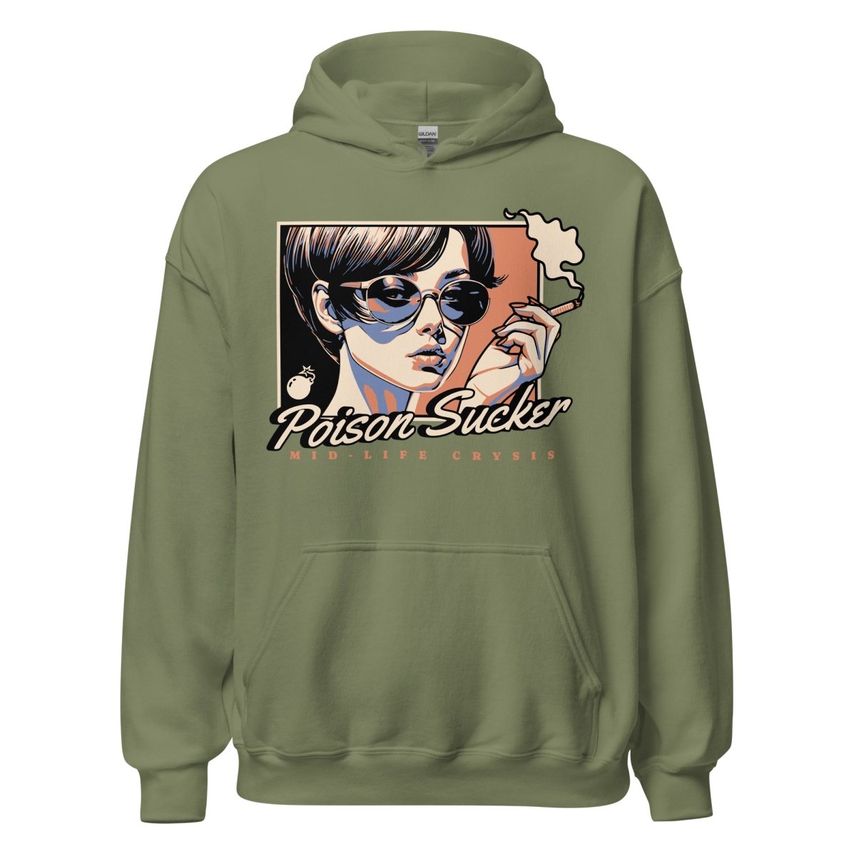 Unisex Hoodie "Poison Sucker" - Black Ursus | Urban Streetwear