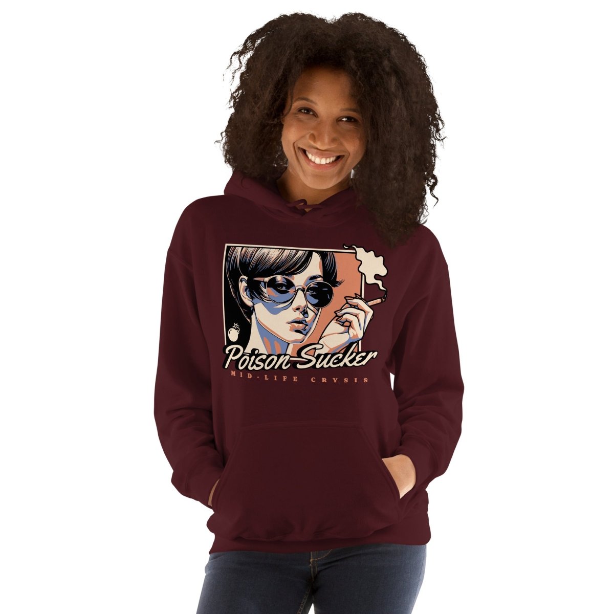 Unisex Hoodie "Poison Sucker" - Black Ursus | Urban Streetwear