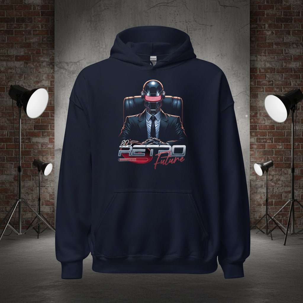 Unisex Hoodie "Retro Future" - Black Ursus | Urban Streetwear