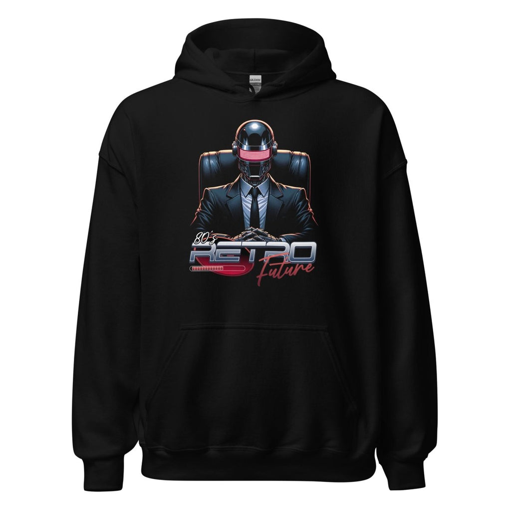 Unisex Hoodie "Retro Future" - Black Ursus | Urban Streetwear
