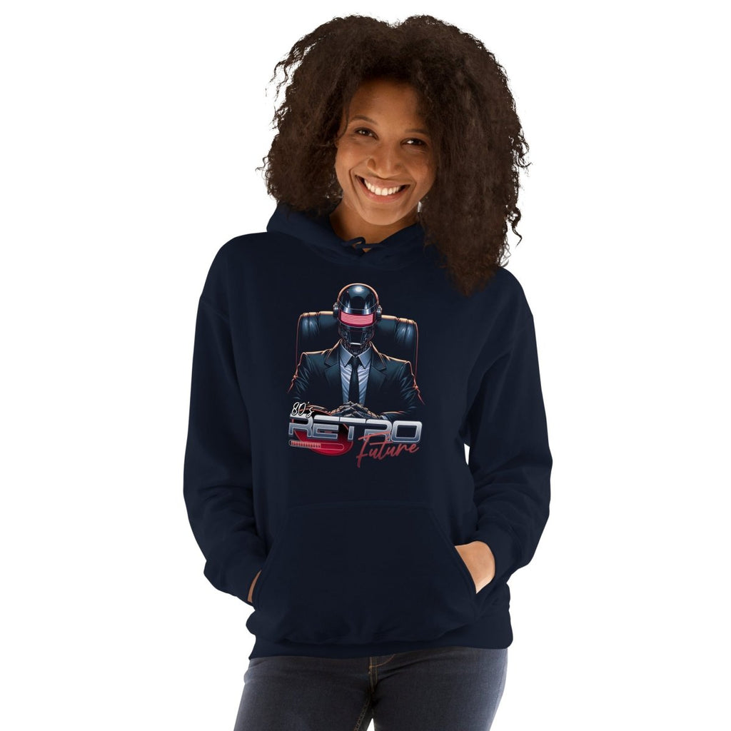 Unisex Hoodie "Retro Future" - Black Ursus | Urban Streetwear