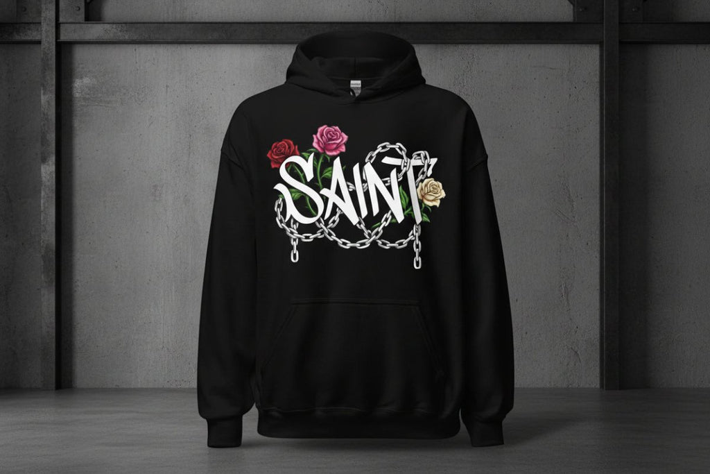 Unisex - Hoodie "Saint" - Streetwear - size_range | Black Ursus
