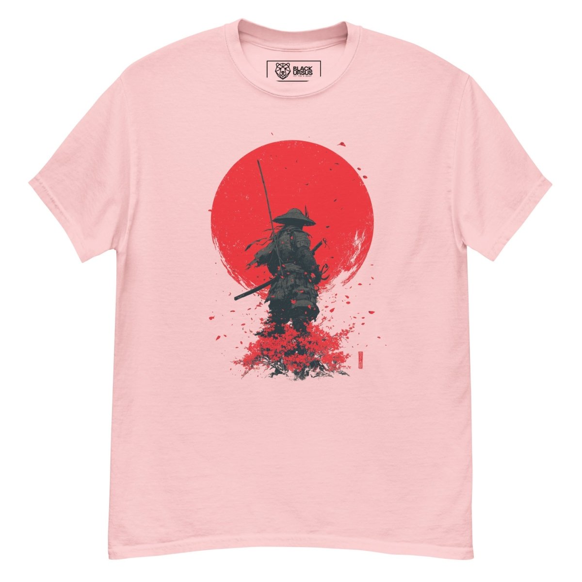 Samurai Red Sun Unisex T-Shirt - Streetwear - size_range | Black Ursus