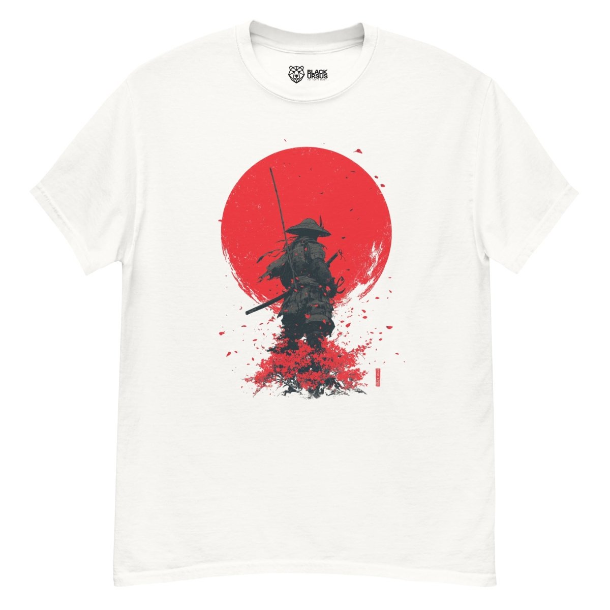 Samurai Red Sun Unisex T-Shirt - Streetwear - size_range | Black Ursus