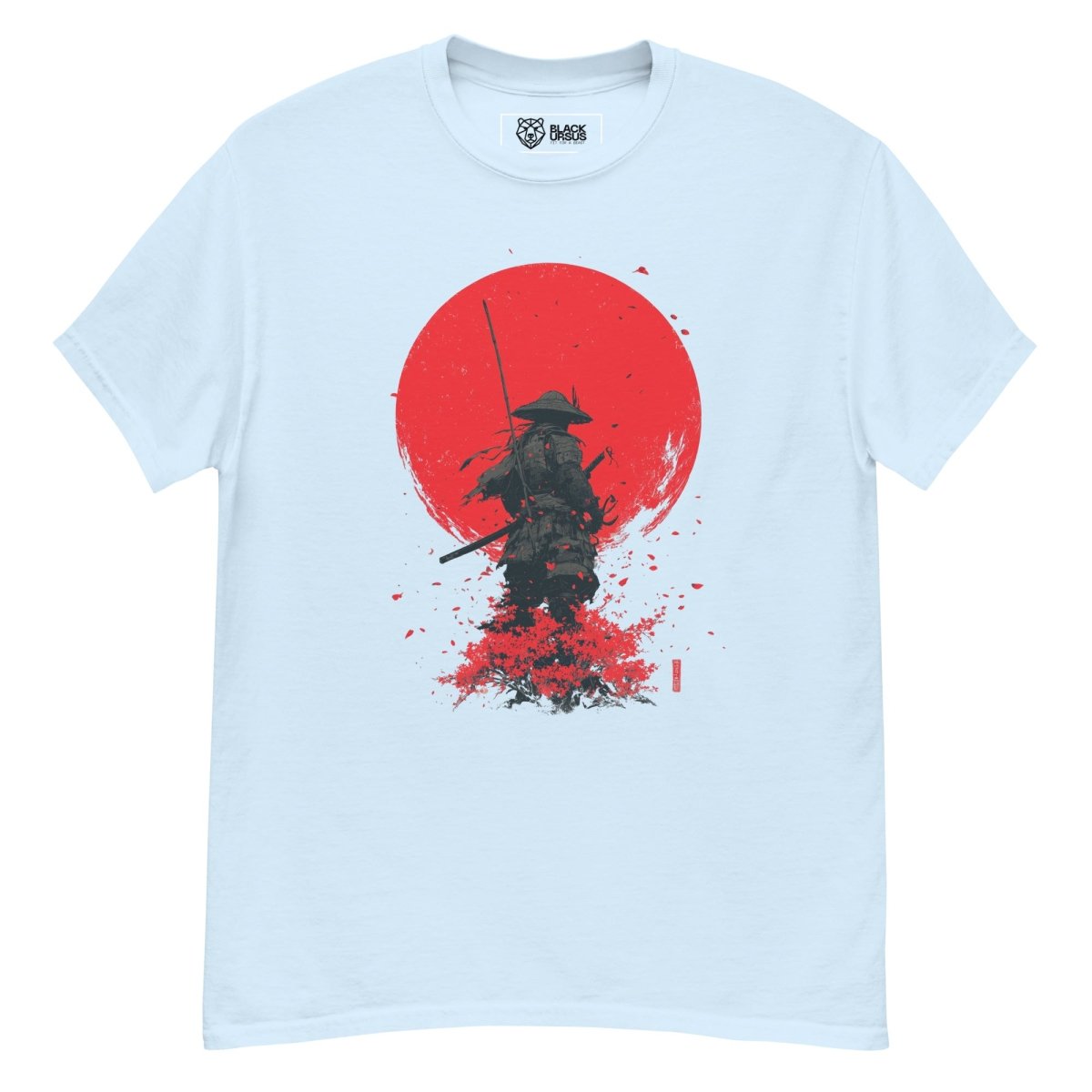 Samurai Red Sun Unisex T-Shirt - Streetwear - size_range | Black Ursus