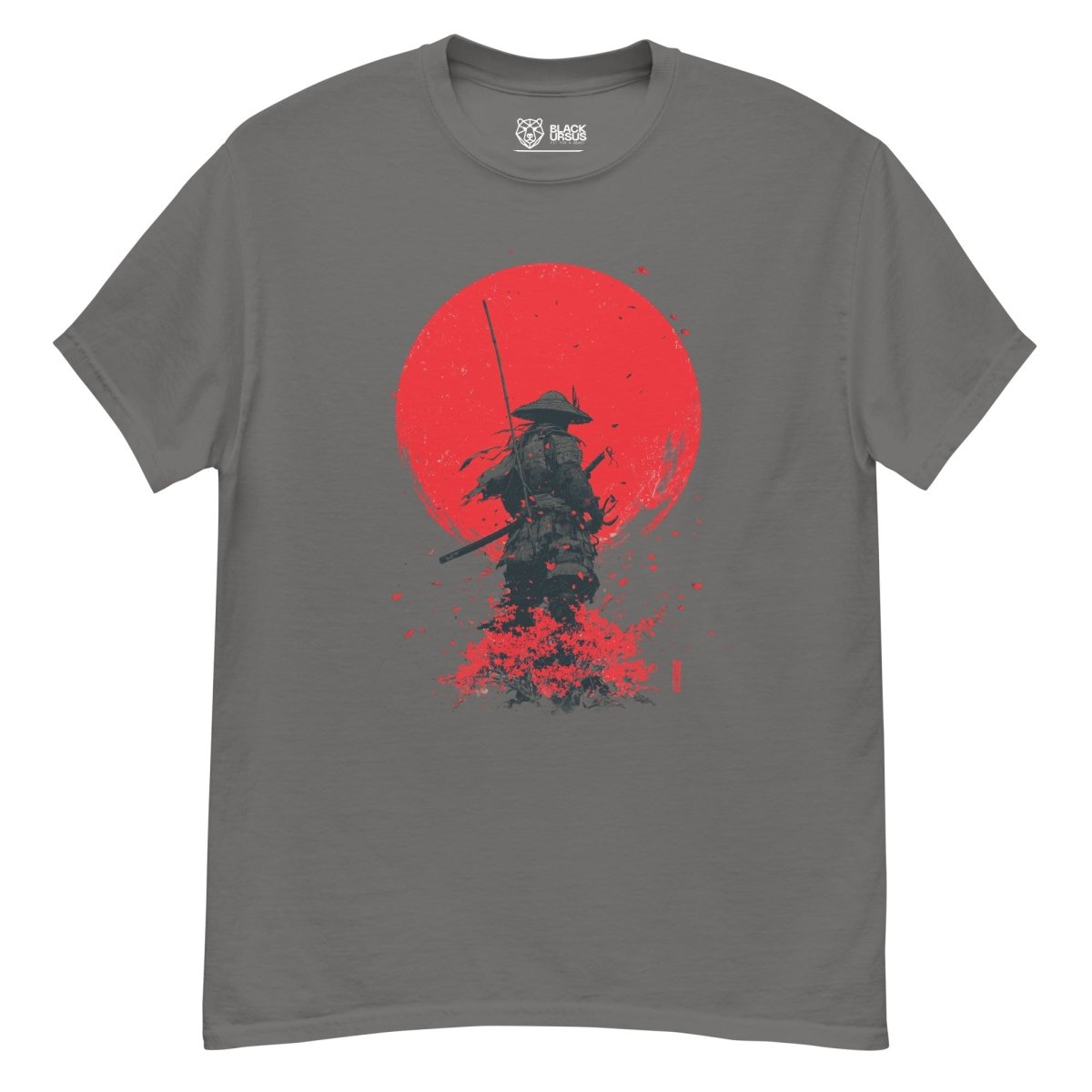 Samurai Red Sun Unisex T-Shirt - Streetwear - size_range | Black Ursus