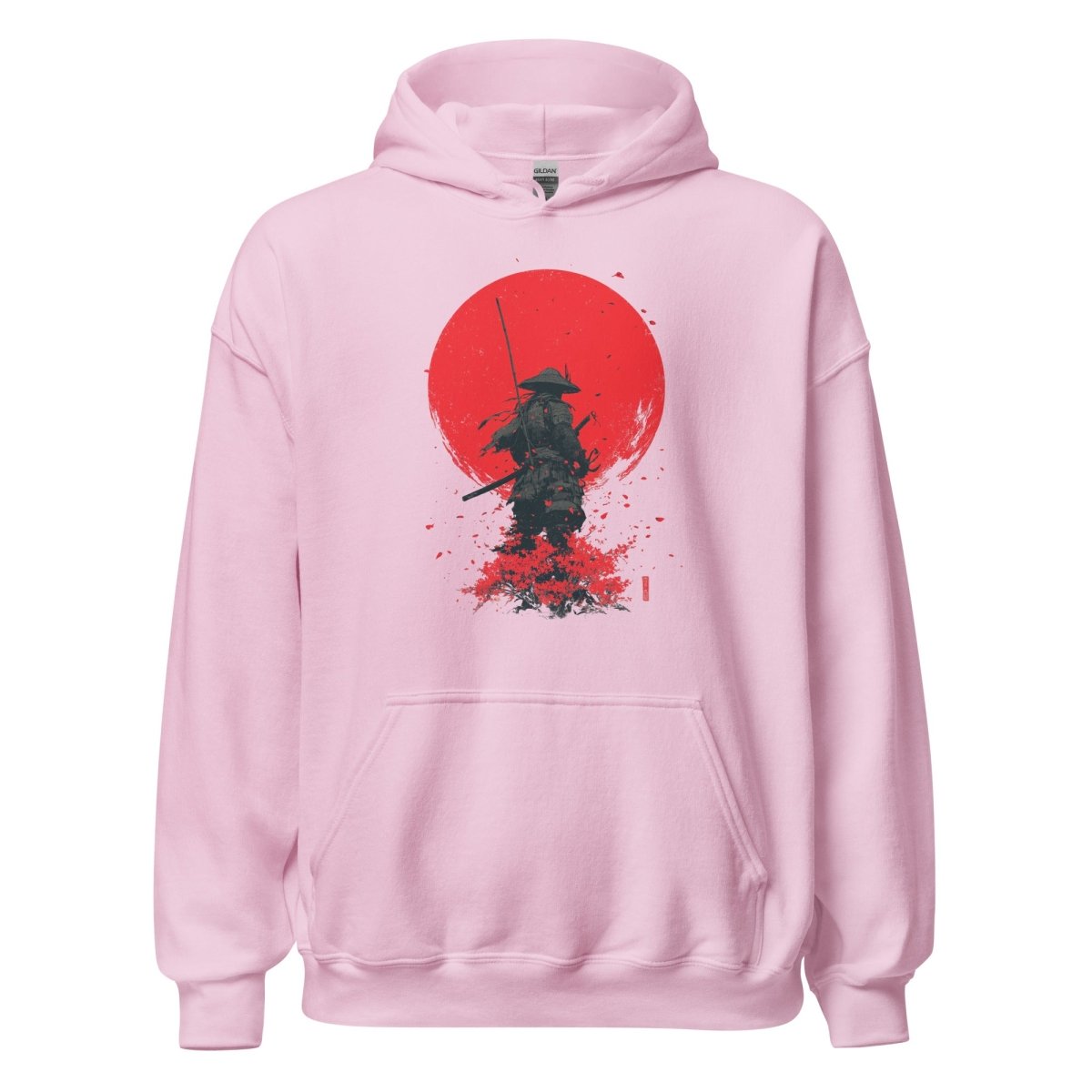 Unisex Hoodie "Samurai Red Sun" - Streetwear - size_range | Black Ursus