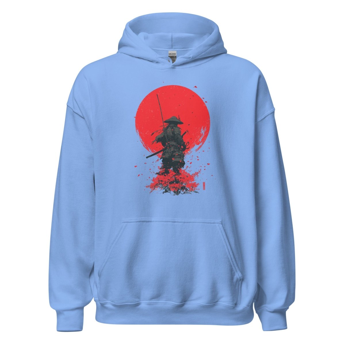 Unisex Hoodie "Samurai Red Sun" - Streetwear - size_range | Black Ursus