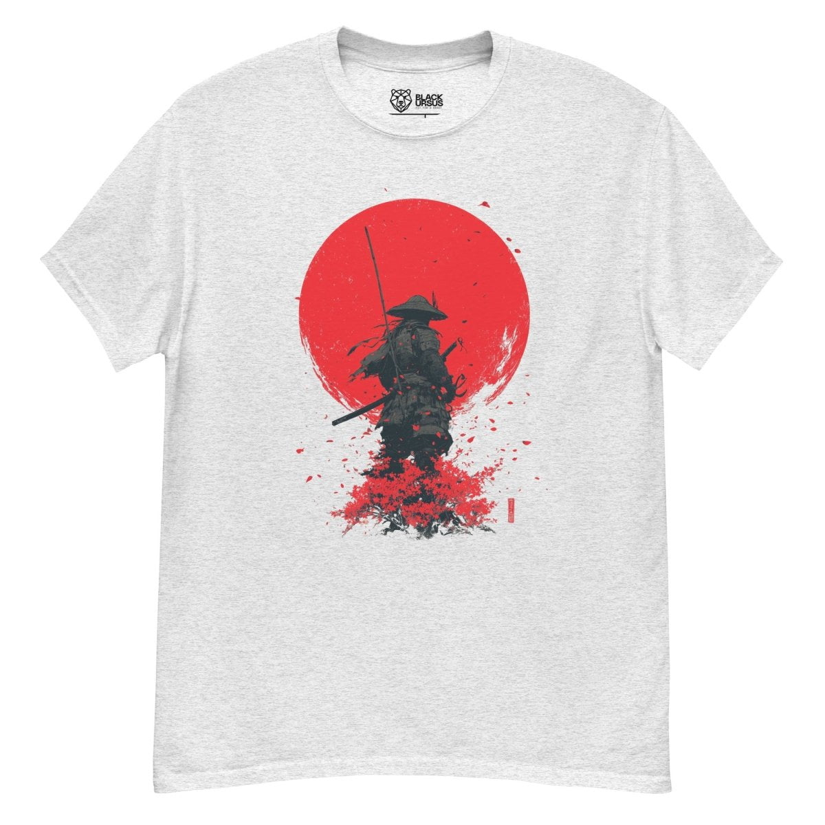 Samurai Red Sun Unisex T-Shirt - Streetwear - size_range | Black Ursus