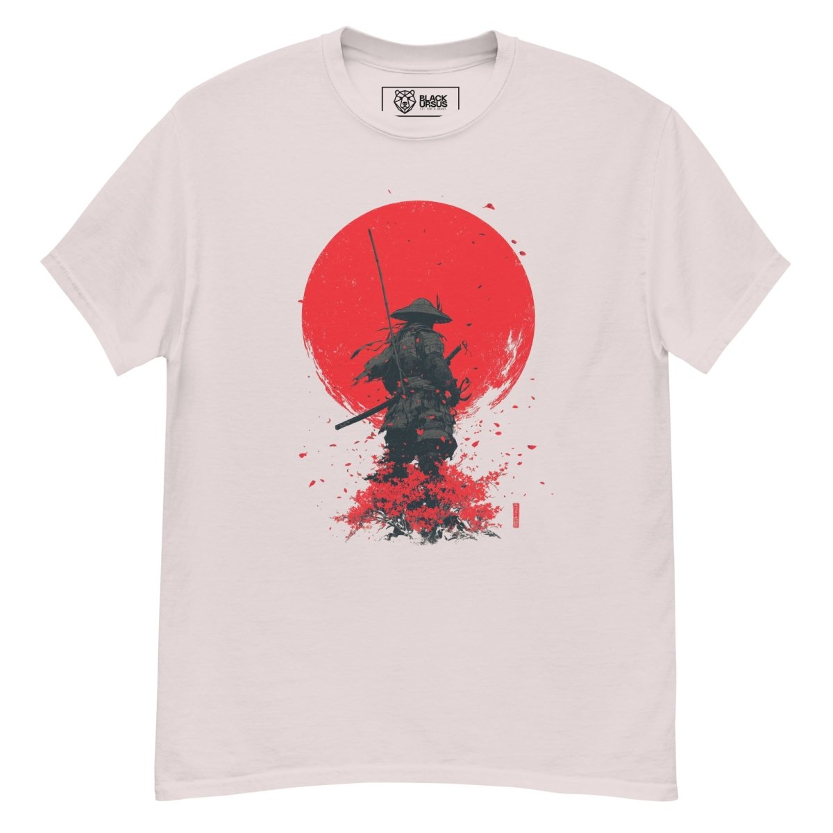 Samurai Red Sun Unisex T-Shirt - Streetwear - size_range | Black Ursus