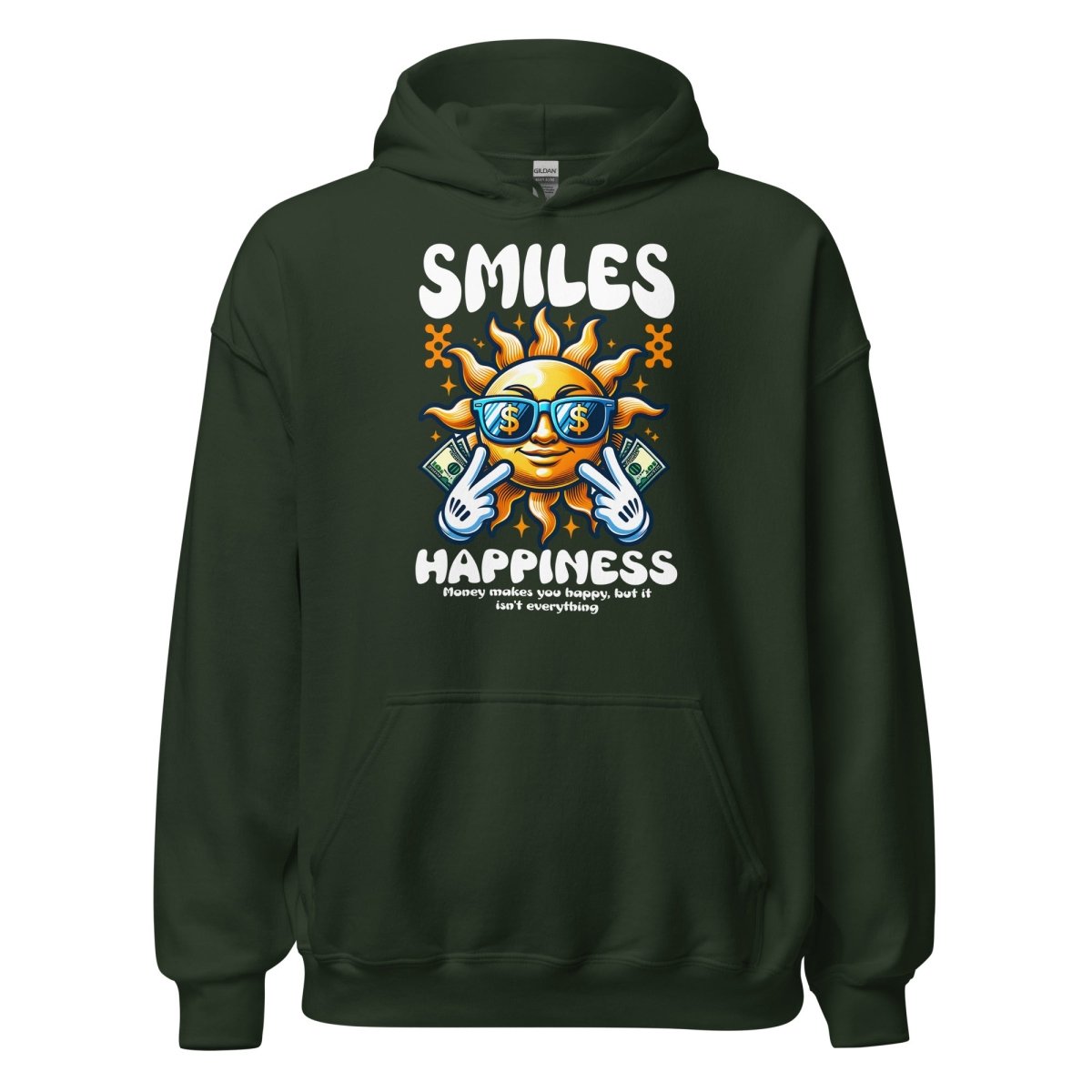 Unisex Hoodie "Smiles" - Black Ursus | Urban Streetwear