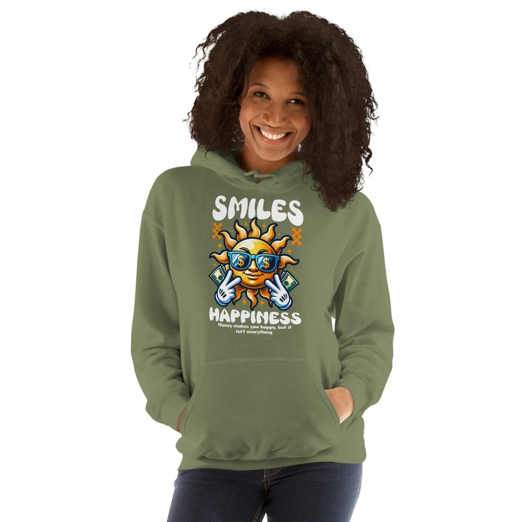 Unisex Hoodie "Smiles" - Black Ursus | Urban Streetwear