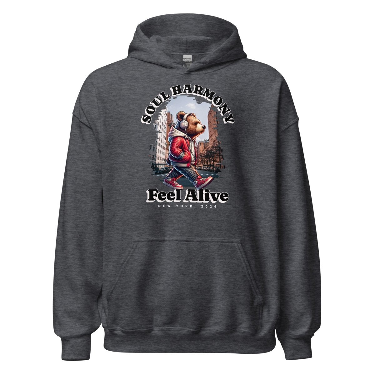 Unisex Hoodie "Soul Harmony" - Streetwear - size_range | Black Ursus