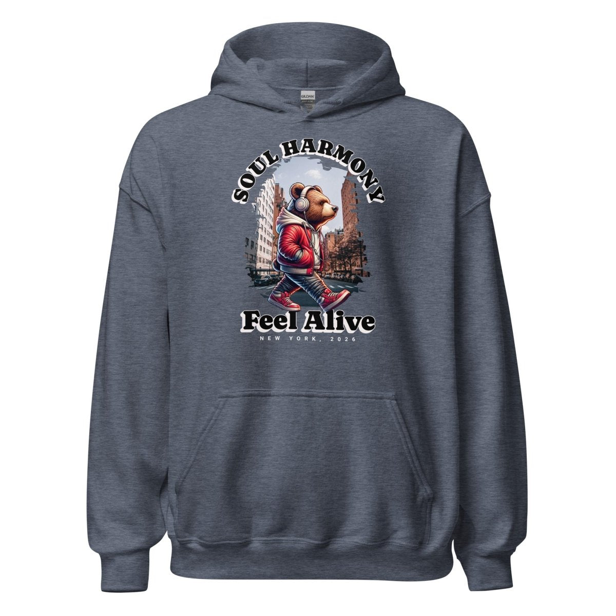 Unisex Hoodie "Soul Harmony" - Streetwear - size_range | Black Ursus