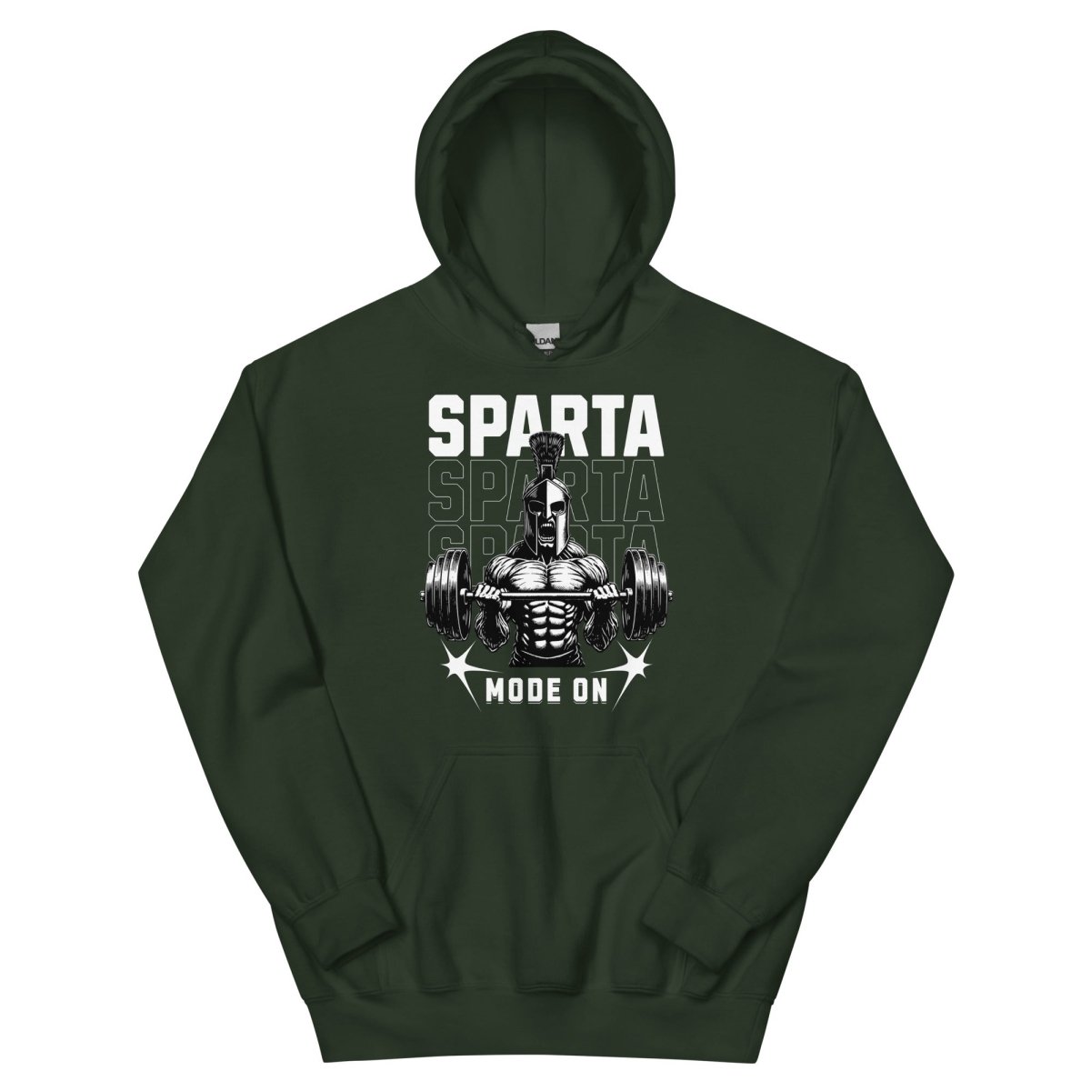 Unisex Hoodie "Sparta Mode On" - Streetwear - size_range | Black Ursus