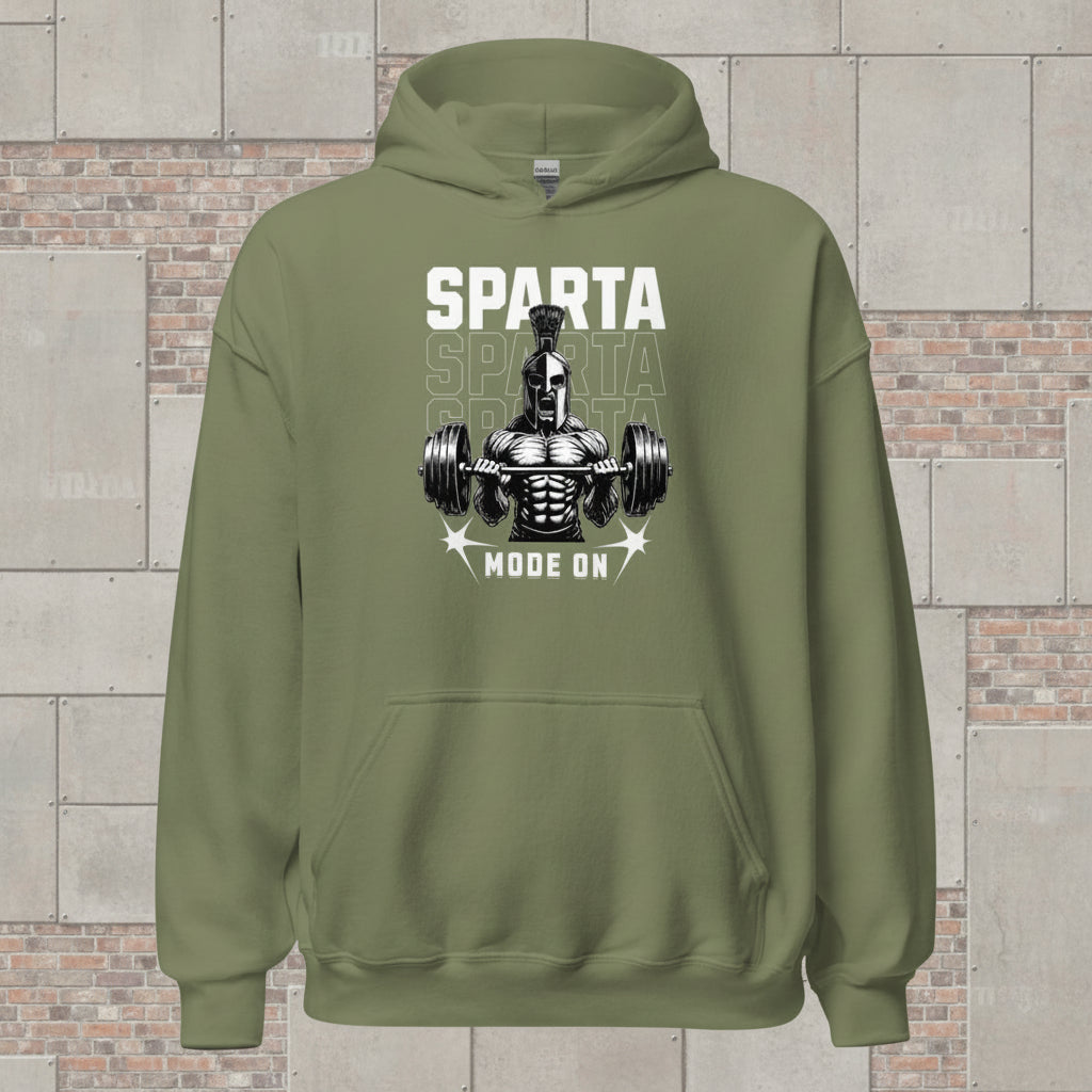 Unisex Hoodie "Sparta Mode On" - Streetwear - size_range | Black Ursus