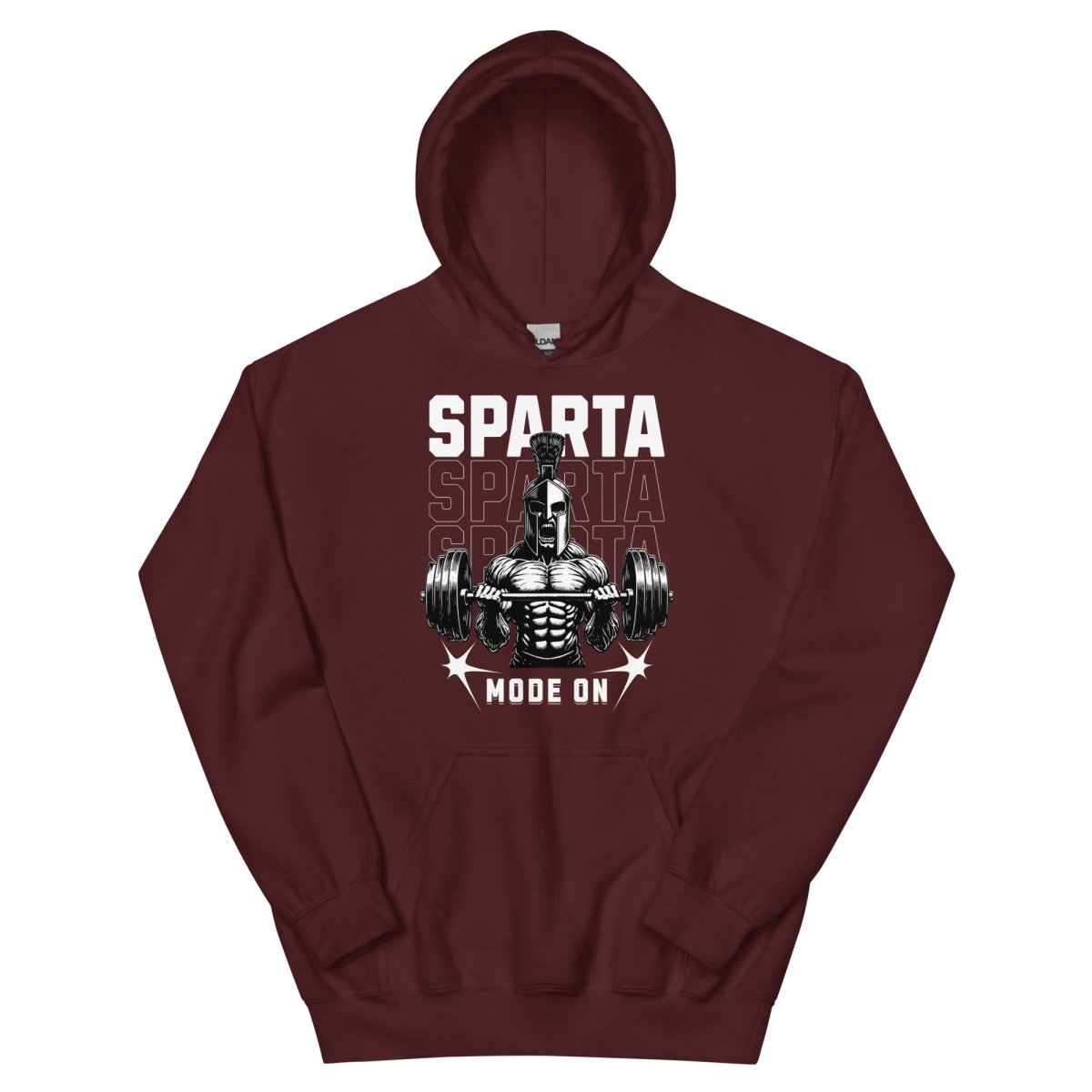 Unisex Hoodie "Sparta Mode On" - Streetwear - size_range | Black Ursus