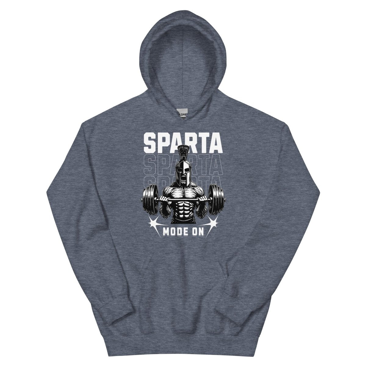 Unisex Hoodie "Sparta Mode On" - Streetwear - size_range | Black Ursus