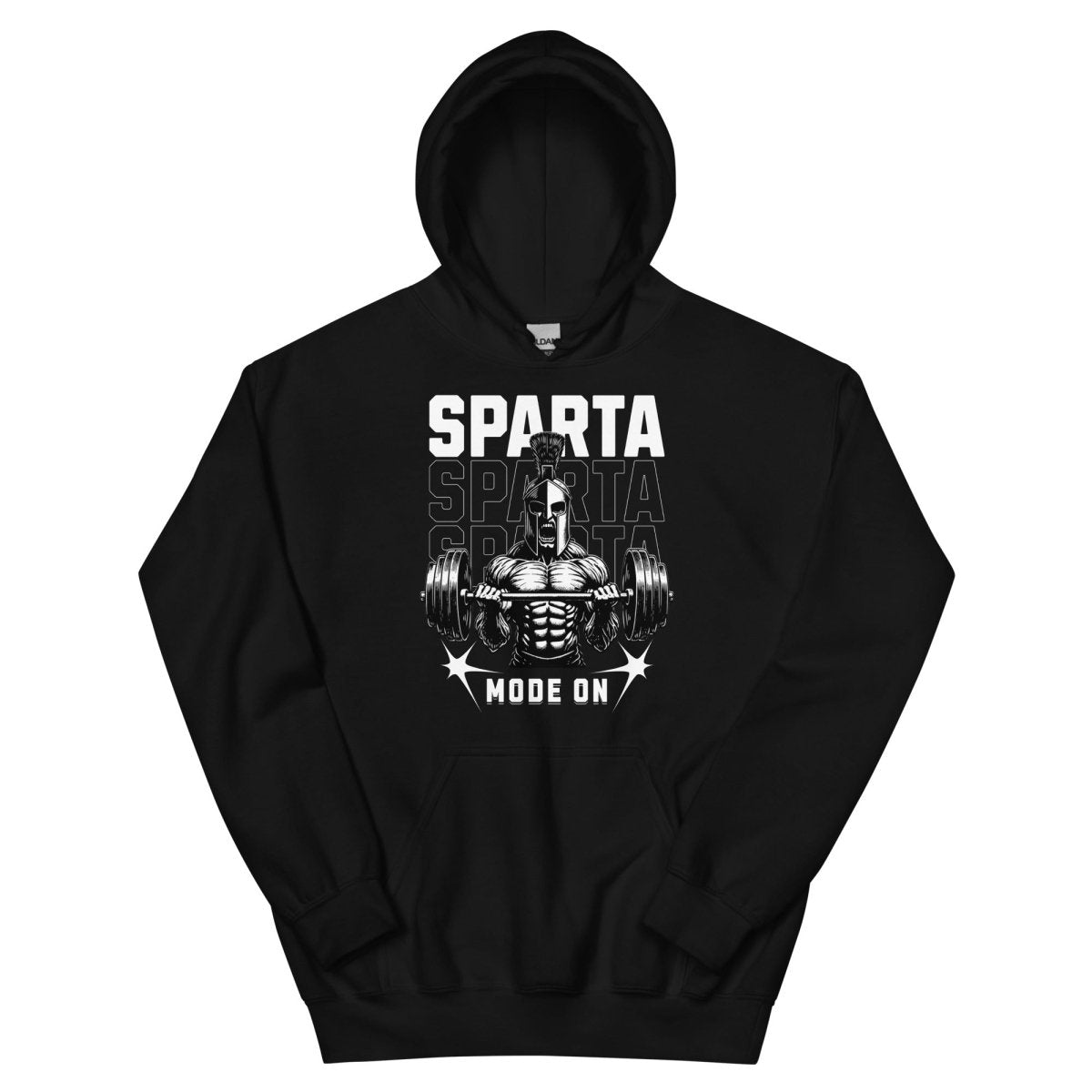 Unisex Hoodie "Sparta Mode On" - Streetwear - size_range | Black Ursus