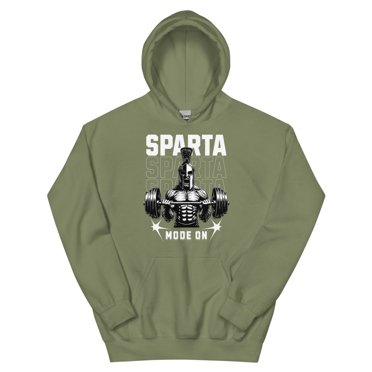 Unisex Hoodie "Sparta Mode On" - Streetwear - size_range | Black Ursus