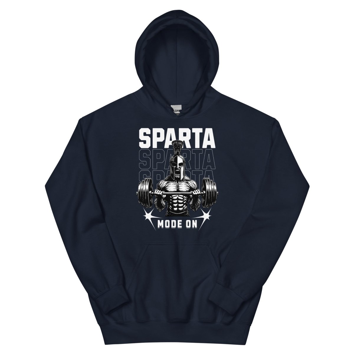 Unisex Hoodie "Sparta Mode On" - Streetwear - size_range | Black Ursus