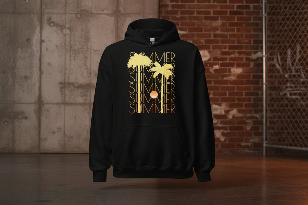 Unisex Hoodie "Summer Set" - Black Ursus | Urban Streetwear