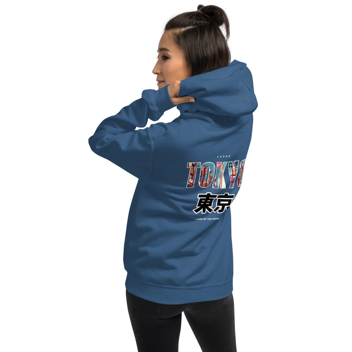Unisex Hoodie " Tokyo" mit hochwertigem Logo - Stick in Farbe Gold - Streetwear - size_range | Black Ursus