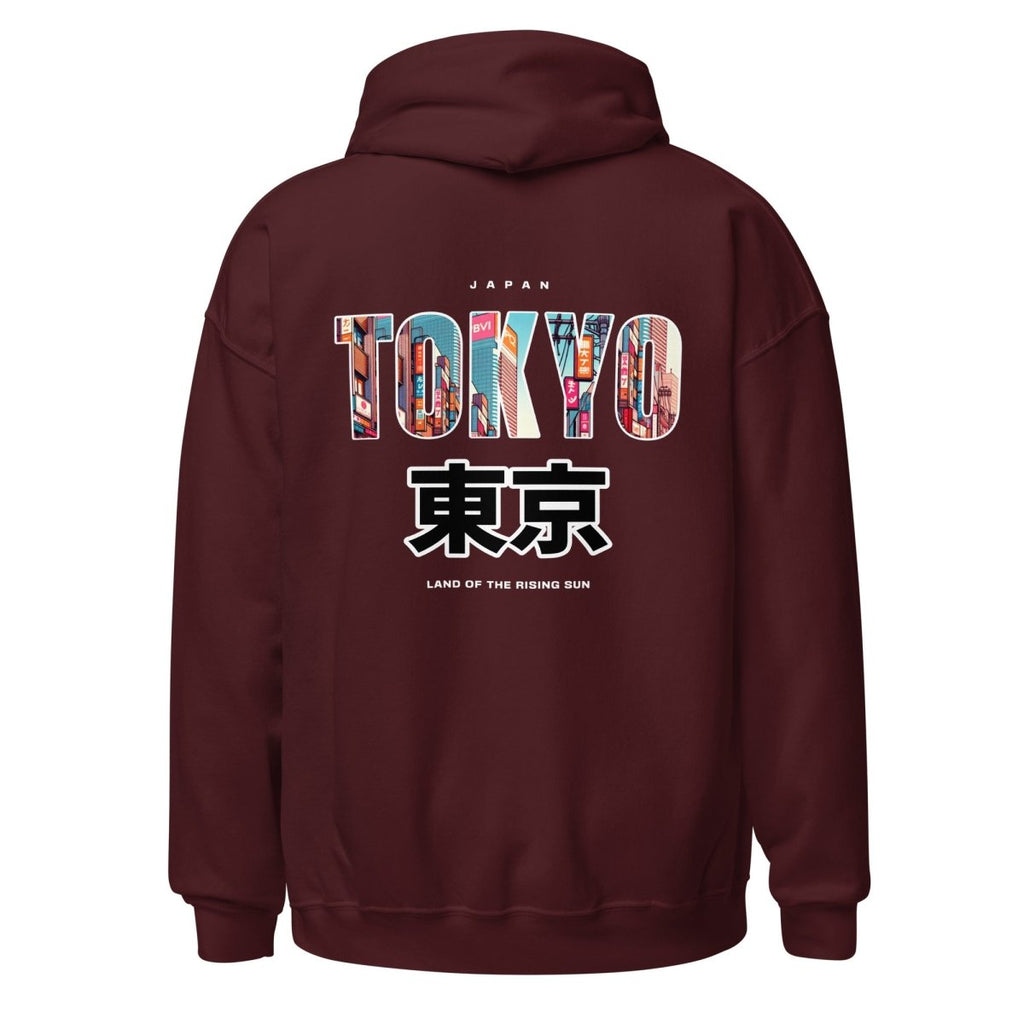 Unisex Hoodie " Tokyo" mit hochwertigem Logo - Stick in Farbe Gold - Streetwear - size_range | Black Ursus