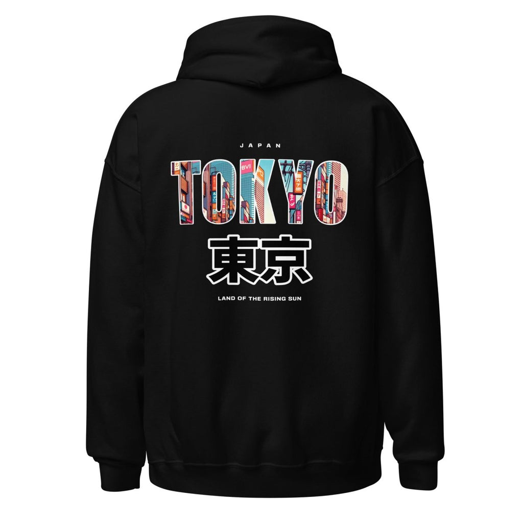 Unisex Hoodie " Tokyo" mit hochwertigem Logo - Stick in Farbe Gold - Streetwear - size_range | Black Ursus