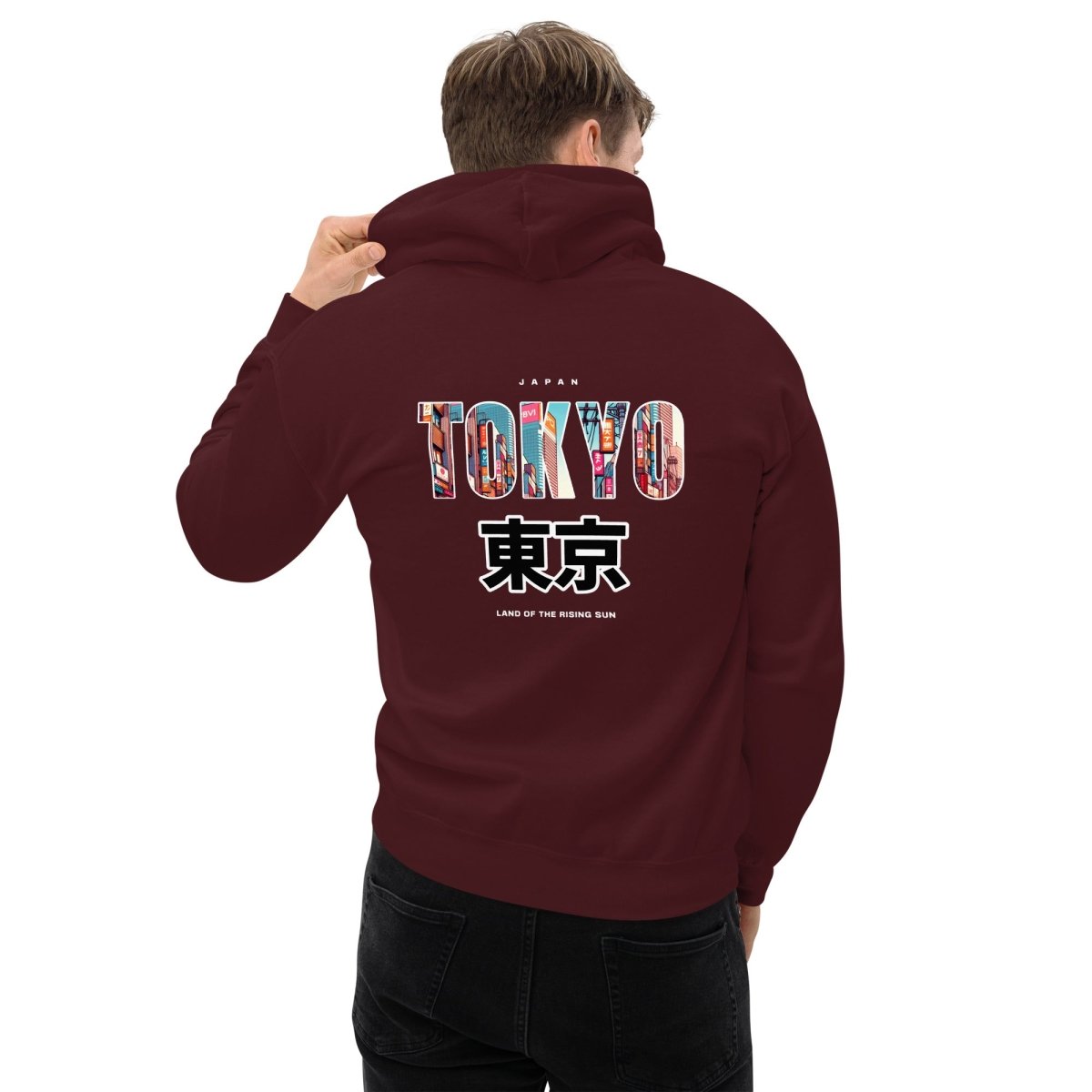 Unisex Hoodie " Tokyo" mit hochwertigem Logo - Stick in Farbe Gold - Streetwear - size_range | Black Ursus